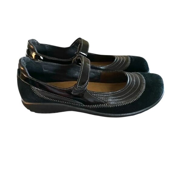 Naot Black Suede Leather Mary Jane 39 - Picture 2 of 7